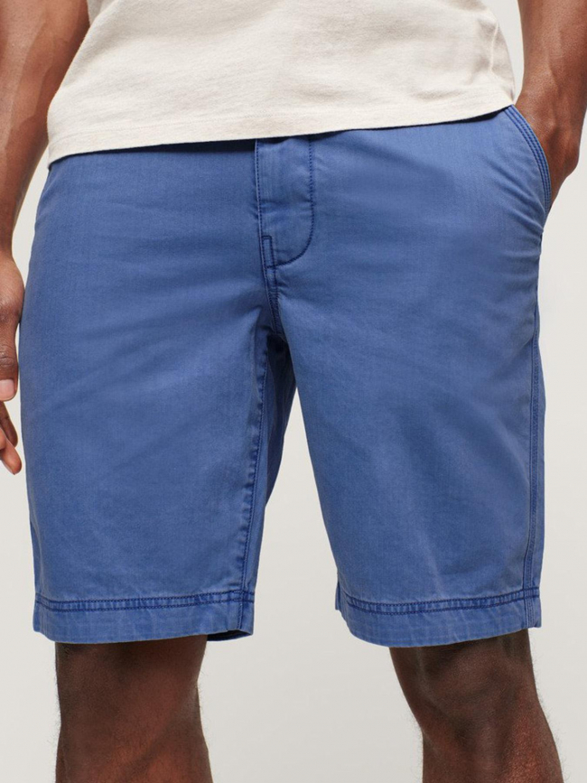 Short officier chino bleu homme - Superdry