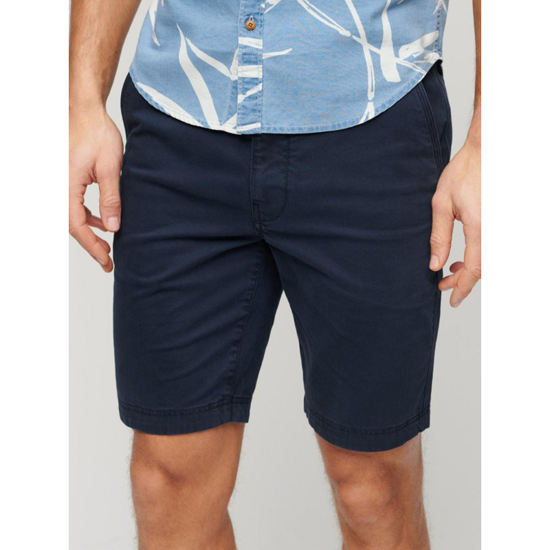 Short chino vintage officier bleu eclipse homme - Superdry