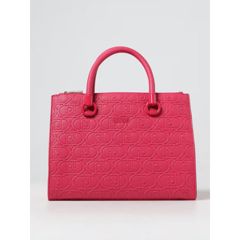 Sac à main ecs satchel double zip rose femme - Lui Jo