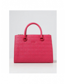 Sac à main ecs satchel double zip rose femme - Lui Jo