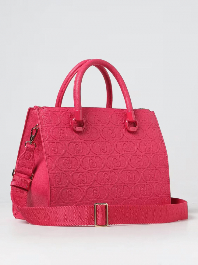 Sac à main ecs satchel double zip rose femme - Lui Jo