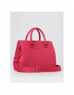 Sac à main ecs satchel double zip rose femme - Lui Jo