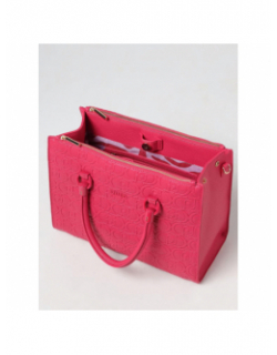 Sac à main ecs satchel double zip rose femme - Lui Jo