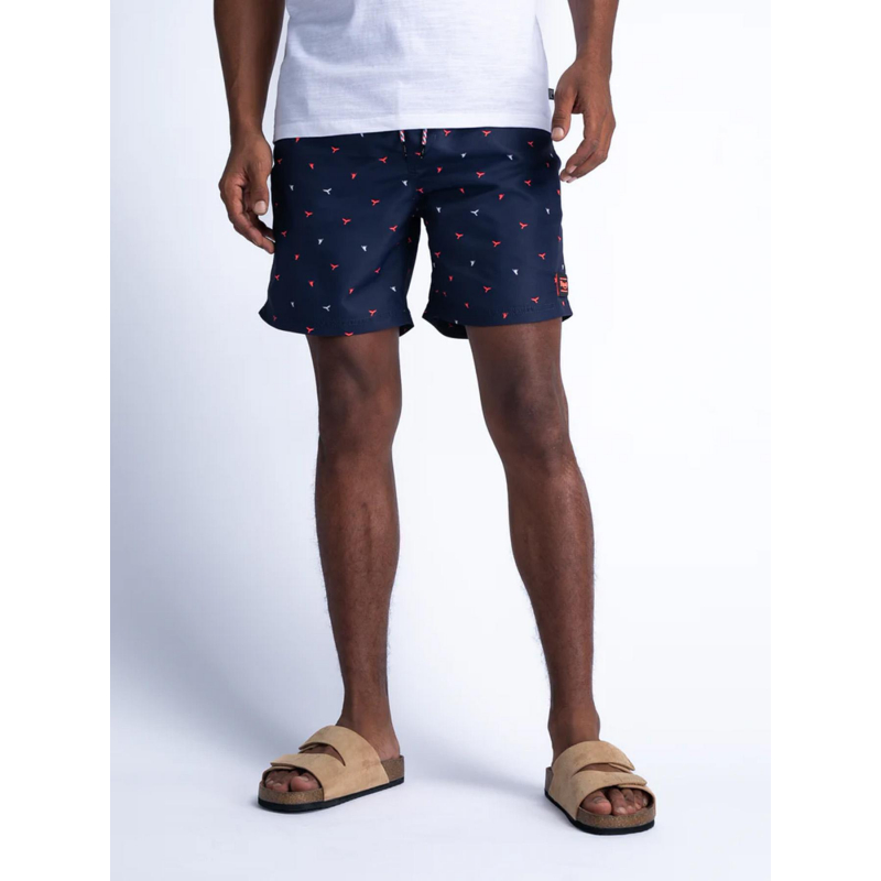 Short de bain imprimés bleu marine homme - Petrol Industries