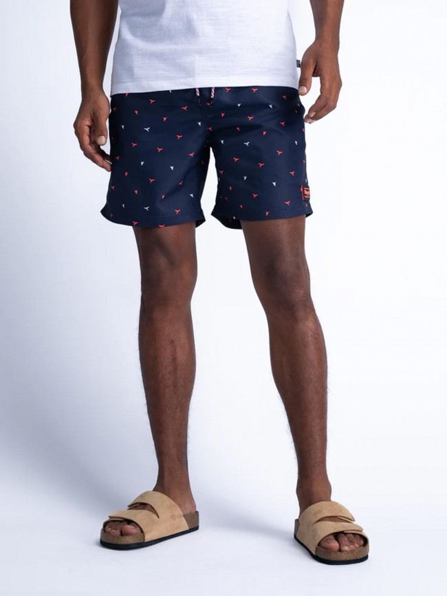 Short de bain imprimés bleu marine homme - Petrol Industries