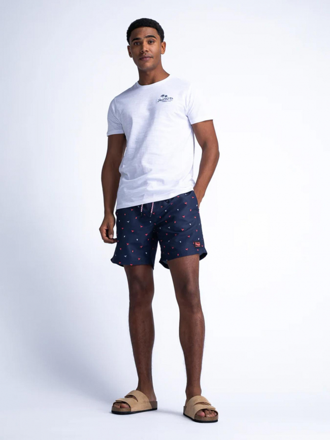 Short de bain imprimés bleu marine homme - Petrol Industries