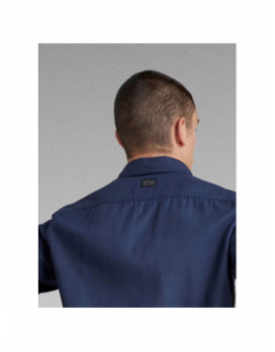 Chemise slim shirt bleu marine homme - G Star