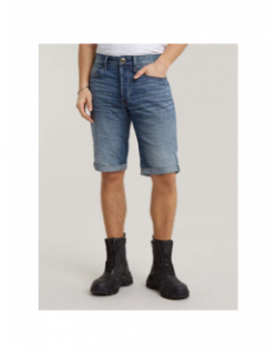 Short en jean 3301 medium aged bleu homme - G Star