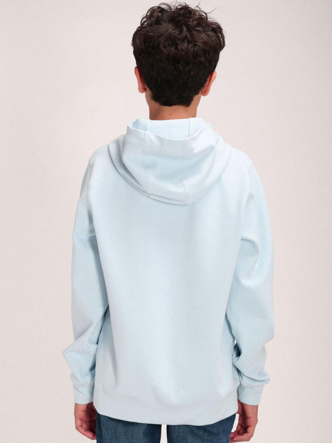 Sweat evry hoody bleu ciel garçon - Teddy Smith