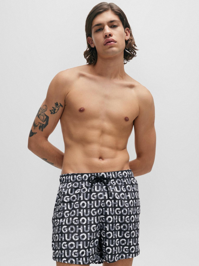 Short de bain logo tortuga noir homme - Hugo