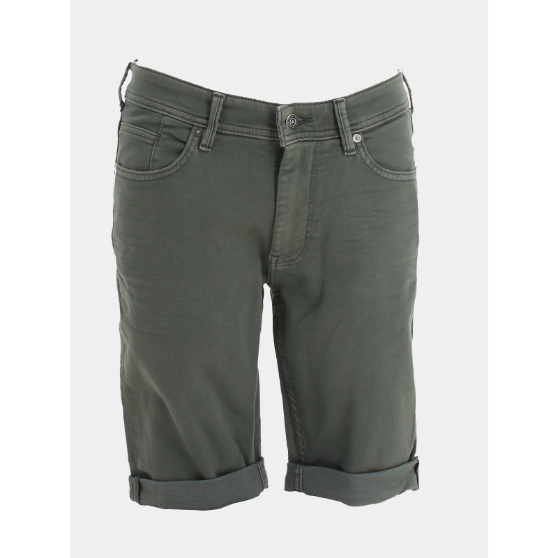 Short en jean scotty 3 regular kaki homme - Teddy Smith