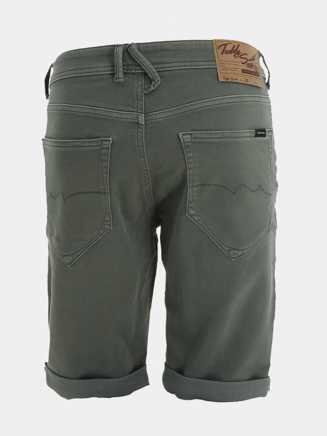 Short en jean scotty 3 regular kaki homme - Teddy Smith