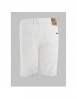 Short en jean scotty 3 regular blanc homme - Teddy Smith