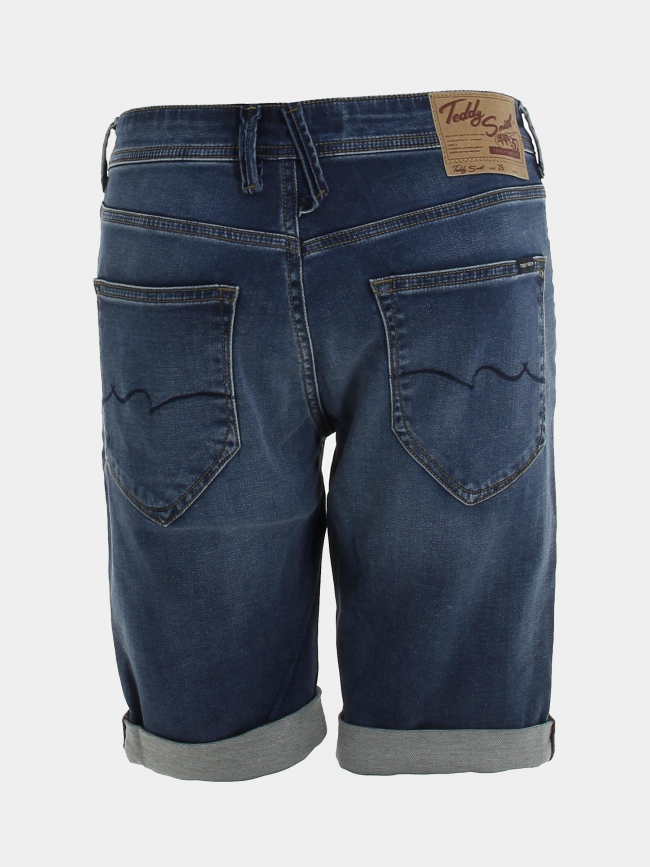 Short en jean scotty 3 regular bleu homme - Teddy Smith