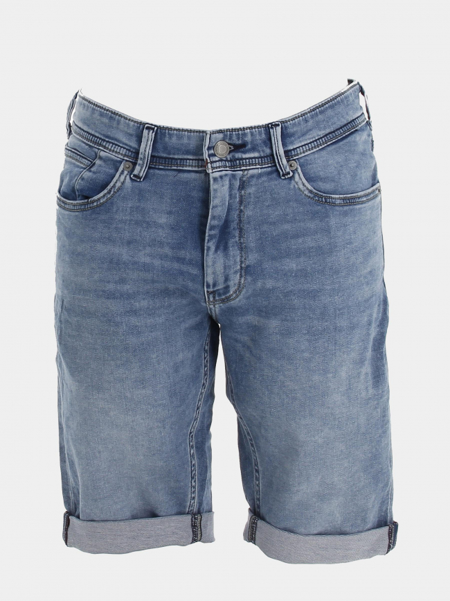 Short en jean scotty 3 regular bleu clair homme - Teddy Smith