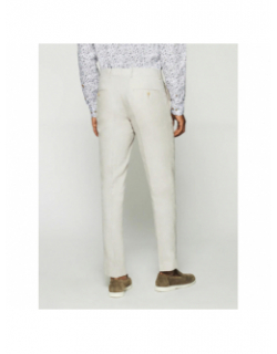 Pantalon en lin celeste beige homme - Izac