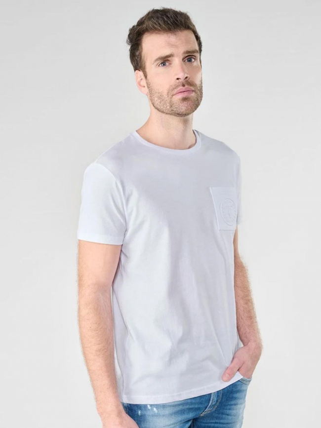 T-shirt paia poche blanc homme - Le Temps Des Cerises