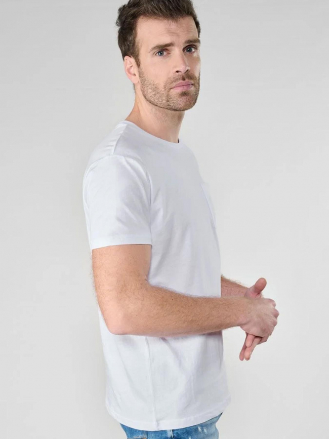 T-shirt paia poche blanc homme - Le Temps Des Cerises