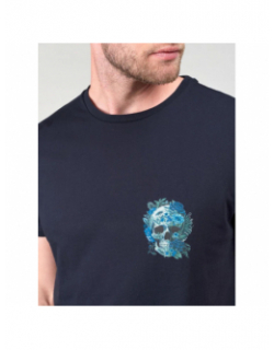 T-shirt santiago galaxy bleu homme - Le Temps Des Cerises