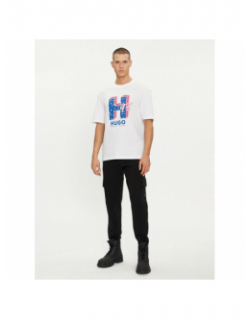 T-shirt nentryle blanc homme - Hugo