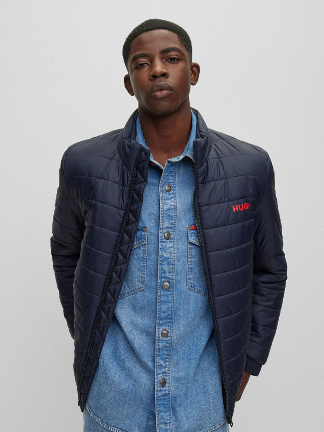 Doudoune fine bent bleu marine homme - Hugo