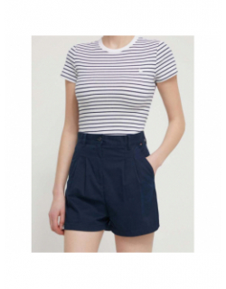 Short claire pleate bleu marine femme - Tommy Jeans