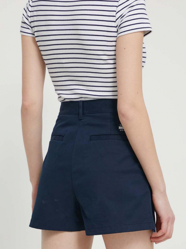 Short claire pleate bleu marine femme - Tommy Jeans