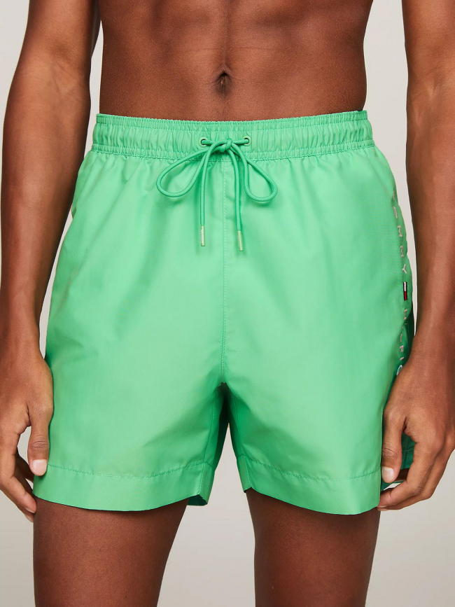 Short de bain medium logo vert homme - Tommy Hilfiger