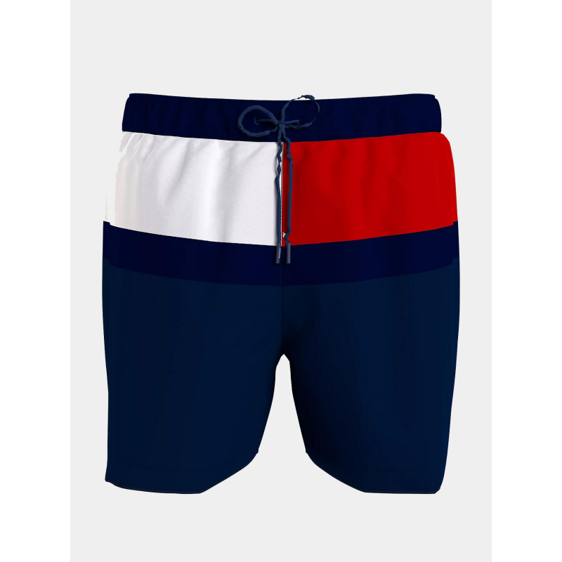 Short de bain medium block bleu marine homme - Tommy Hilfiger