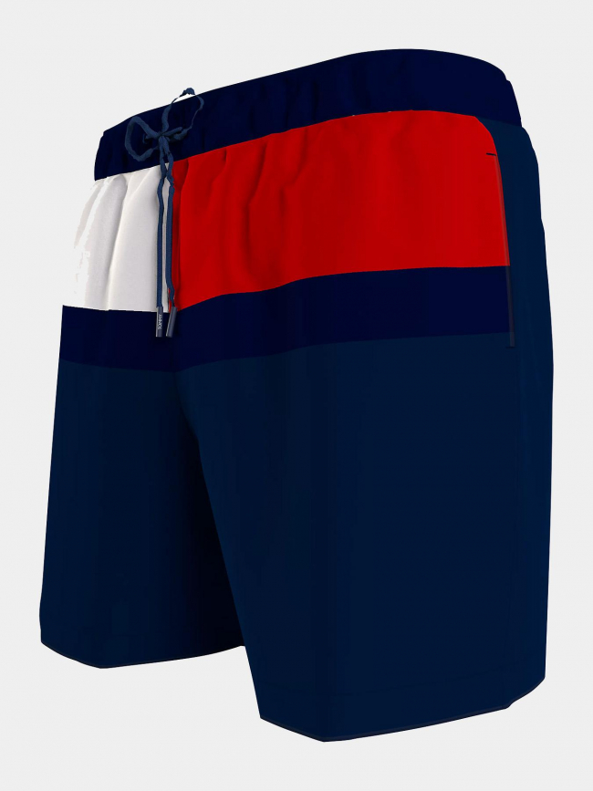 Short de bain medium block bleu marine homme - Tommy Hilfiger