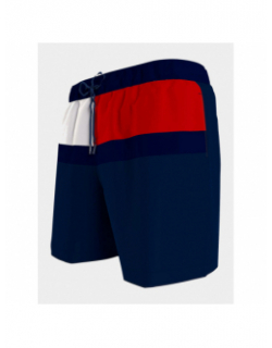 Short de bain medium block bleu marine homme - Tommy Hilfiger