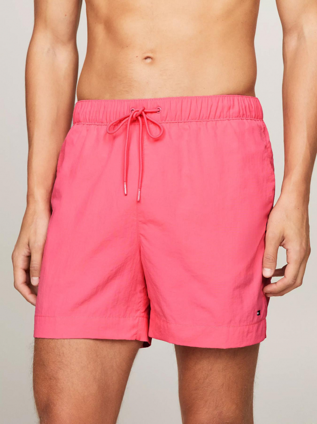 Short de bain medium fluo rose homme - Tommy Hilfiger