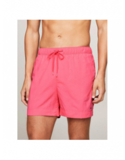 Short de bain medium fluo rose homme - Tommy Hilfiger