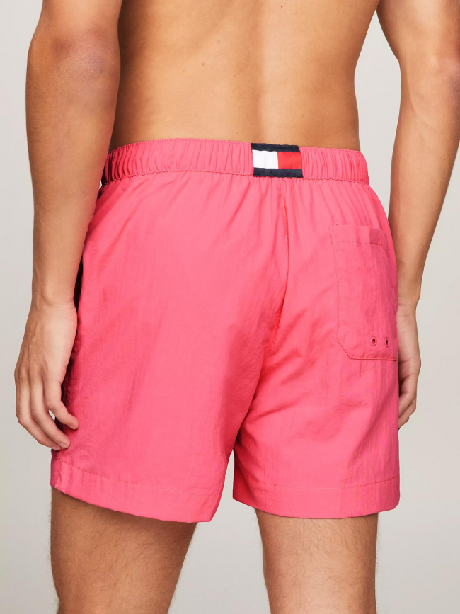 Short de bain medium fluo rose homme - Tommy Hilfiger