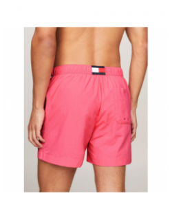 Short de bain medium fluo rose homme - Tommy Hilfiger