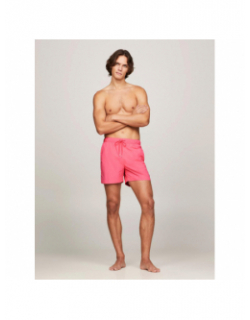 Short de bain medium fluo rose homme - Tommy Hilfiger