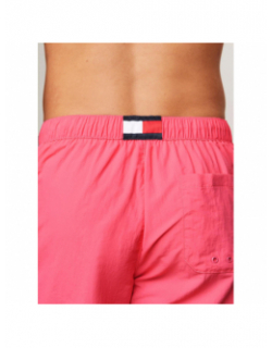 Short de bain medium fluo rose homme - Tommy Hilfiger