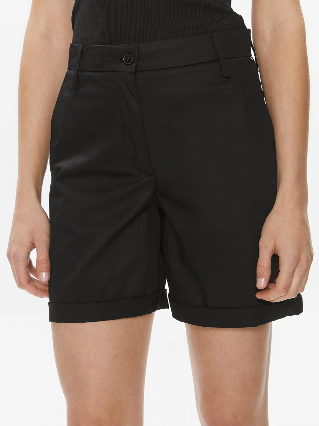 Short chino co blend noir femme - Tommy Hilfiger