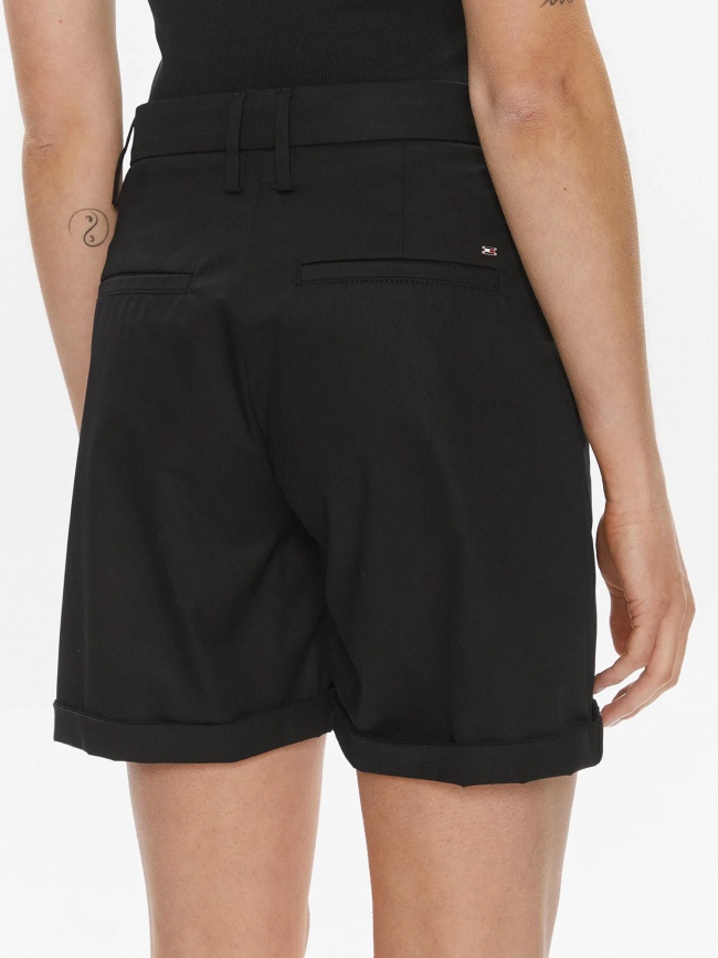 Short chino co blend noir femme - Tommy Hilfiger