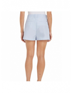 Short rayé poplin bleu clair femme - Tommy Hilfiger