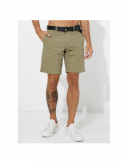 Short avec ceinture modern twill kaki homme - Calvin Klein