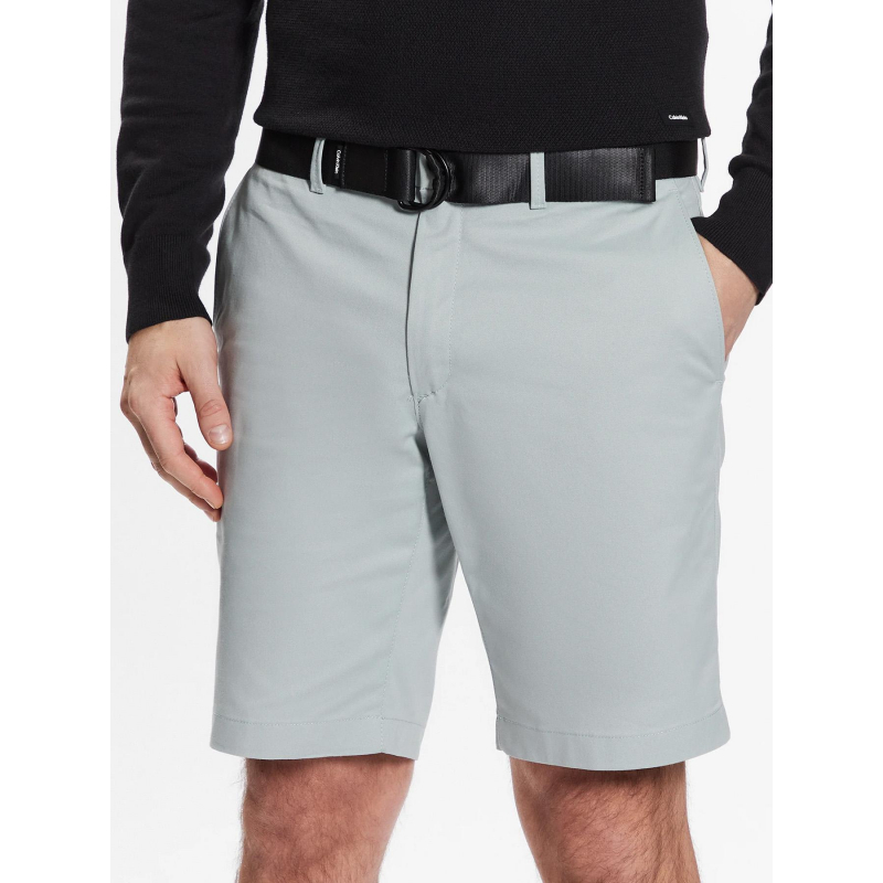 Short avec ceinture modern twill bleu homme - Calvin Klein