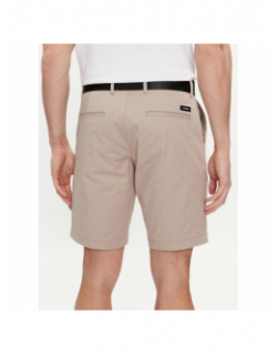 Short avec ceinture modern twill beige homme - Calvin Klein