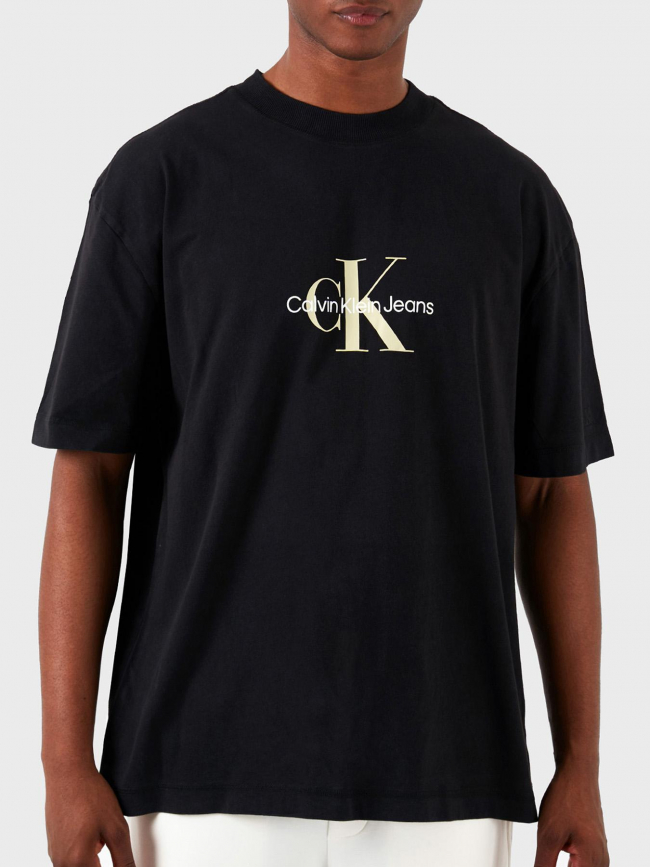 T-shirt archival monologo noir homme - Calvin Klein Jeans