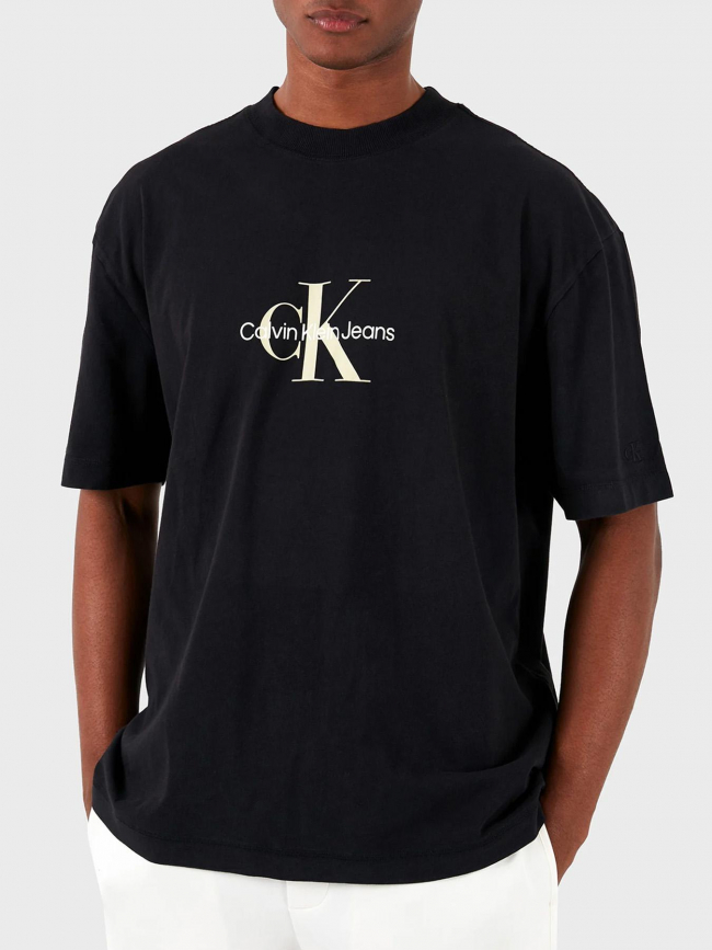 T-shirt archival monologo noir homme - Calvin Klein Jeans