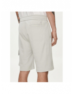 Short monologo badge blanc homme - Calvin Klein Jeans