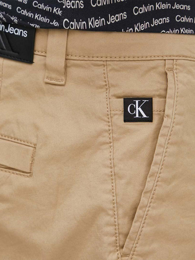 Short chino slim beige homme - Calvin Klein Jeans