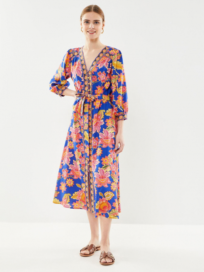 Robe boutonnée raven multicolore femme - La Petite Etoile