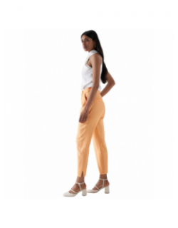 Pantalon fluide en lin orange femme - Salsa