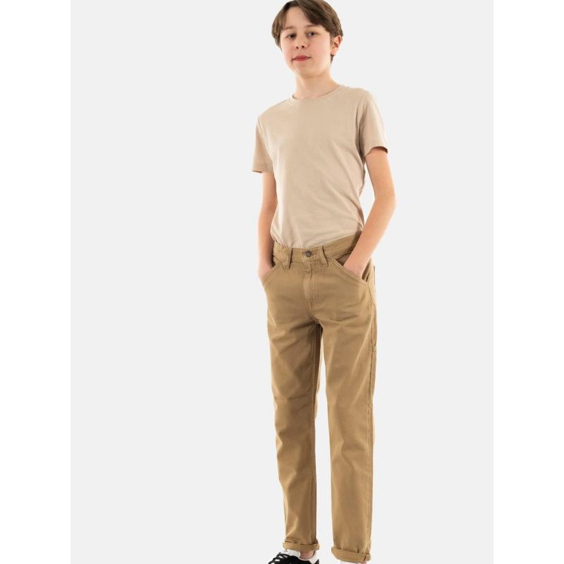 Pantalon carpenter marron garçon - Teddy Smith